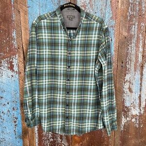 Eddie Bauer Long Sleeve Men’s Button Down Flannel Top Size TL